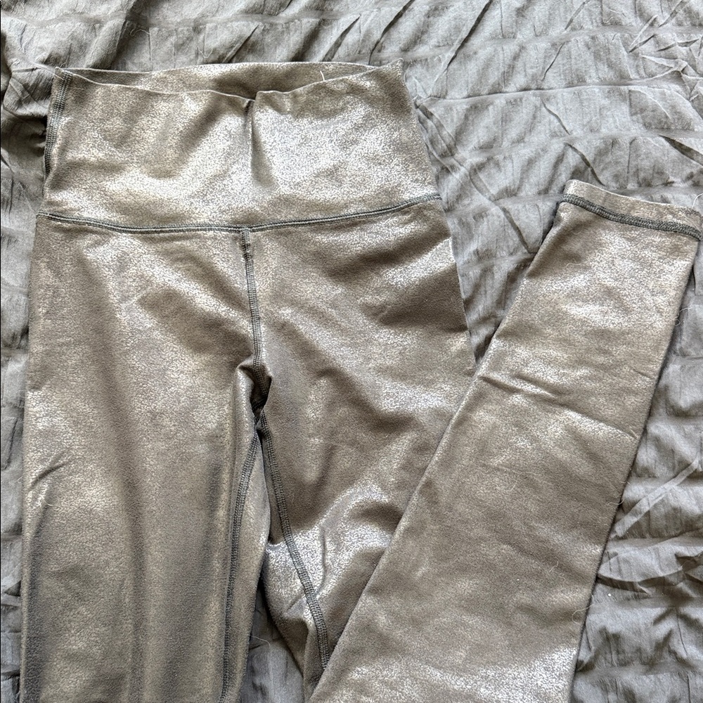 Shimmering Metallic Leggings